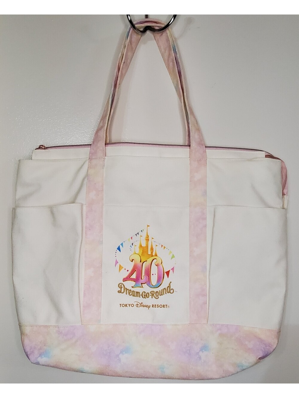Tokyo Disney Resort 40th Anniversary Dream-Go-Round Pastel Tote Bag 2023